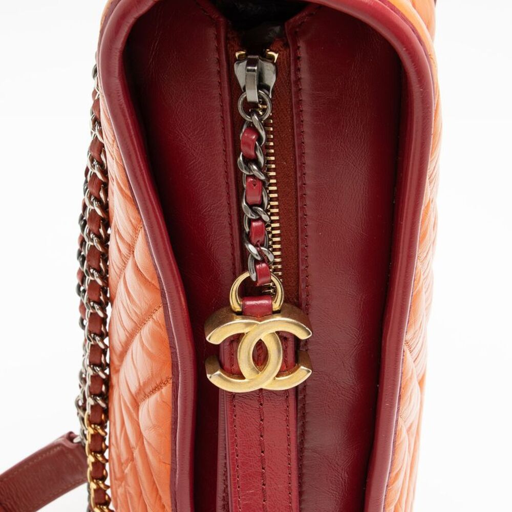 Chanel Chevron Aged Calfskin Gabrielle Medium Hobo - Picture 9 of 13